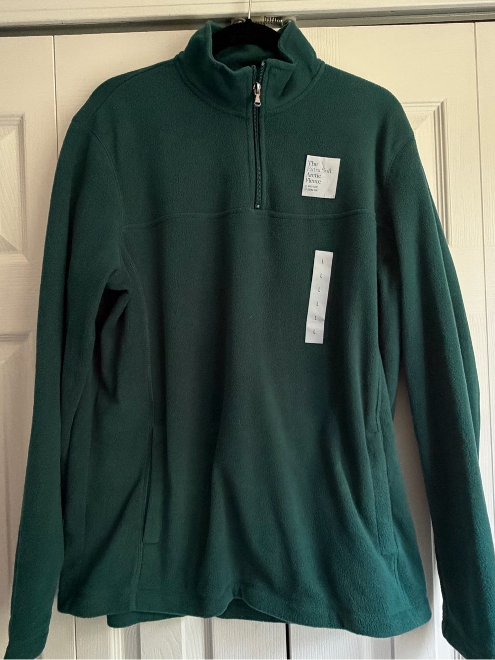 croft & barrow Men’s Dark Green Half-Zip Fleece Pullover